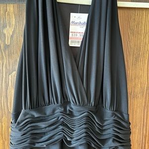 NWT Evan-Picone Size 16, stretchy, lined waist & bust area, flared shirt.